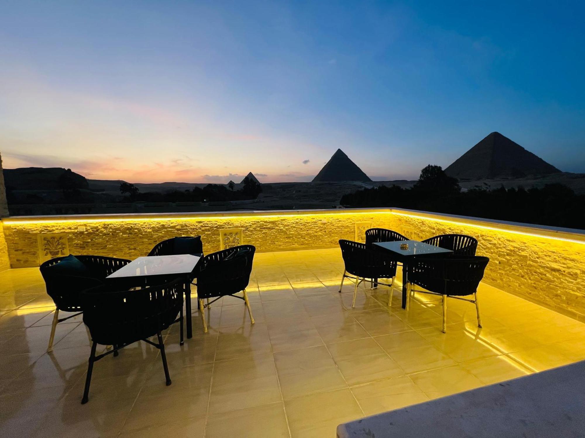 Отель Great Scarab Pyramids View Kafrat al Jabal Экстерьер фото